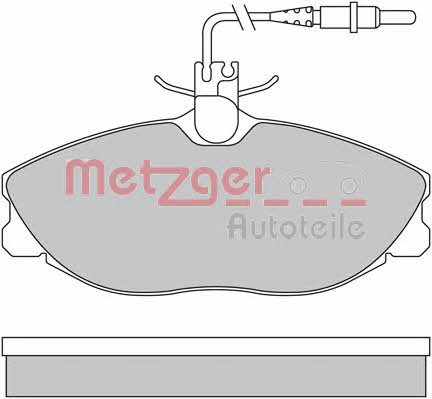 Metzger 1170253 Brake Pad Set, disc brake 1170253