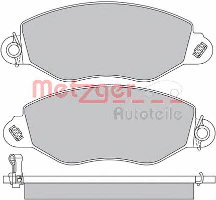 Metzger 1170210 Brake Pad Set, disc brake 1170210