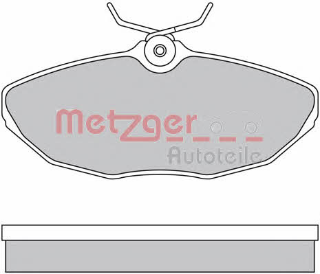 Metzger 1170341 Brake Pad Set, disc brake 1170341