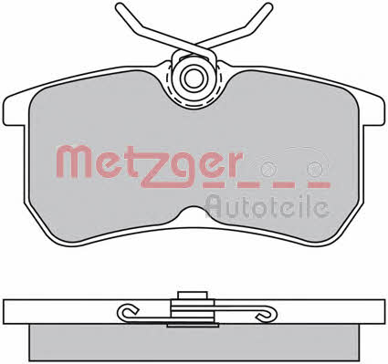 Metzger 1170025 Brake Pad Set, disc brake 1170025