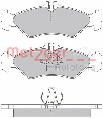 Metzger 1170237 Brake Pad Set, disc brake 1170237