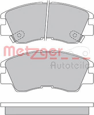 Metzger 1170600 Brake Pad Set, disc brake 1170600