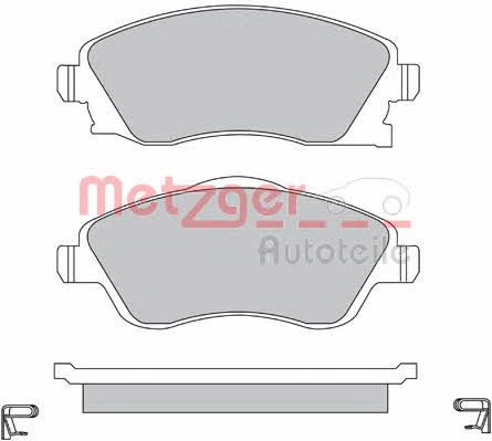 Metzger 1170047 Brake Pad Set, disc brake 1170047