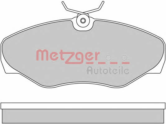 Metzger 1170110 Brake Pad Set, disc brake 1170110