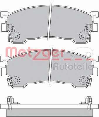 Metzger 1170183 Brake Pad Set, disc brake 1170183