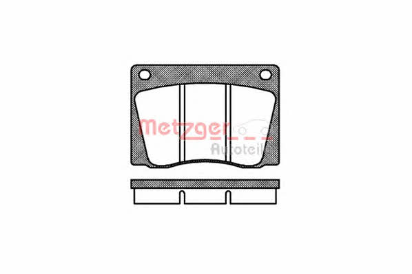 Metzger 1170808 Brake Pad Set, disc brake 1170808