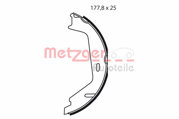 Metzger MG 238 Parking brake shoes MG238