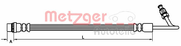 Metzger 4110110 Brake Hose 4110110