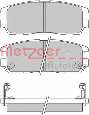Metzger 1170414 Brake Pad Set, disc brake 1170414