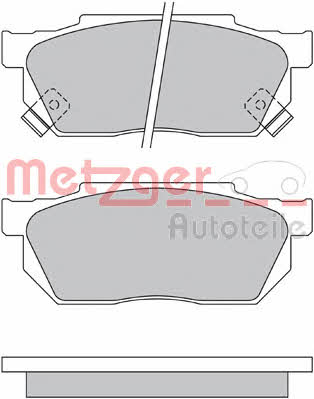 Metzger 1170527 Brake Pad Set, disc brake 1170527