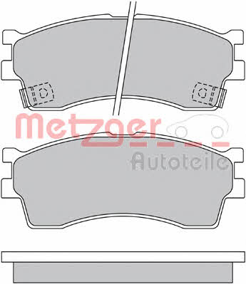 Metzger 1170548 Brake Pad Set, disc brake 1170548