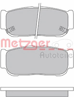 Metzger 1170557 Brake Pad Set, disc brake 1170557