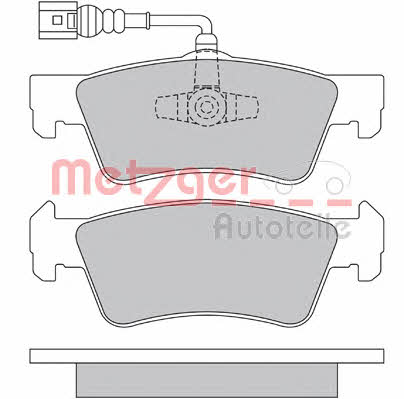 Metzger 1170560 Brake Pad Set, disc brake 1170560