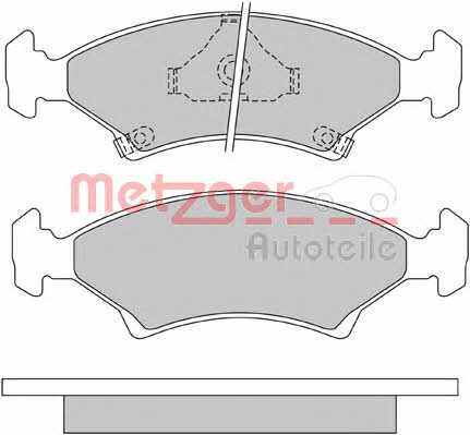 Metzger 1170666 Brake Pad Set, disc brake 1170666