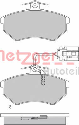 Metzger 1170674 Brake Pad Set, disc brake 1170674