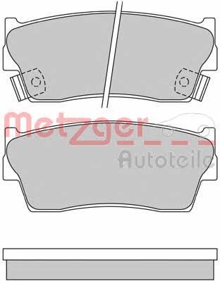 Metzger 1170601 Brake Pad Set, disc brake 1170601