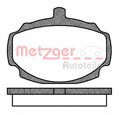 Metzger 1170700 Brake Pad Set, disc brake 1170700