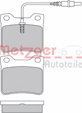 Metzger 1170336 Brake Pad Set, disc brake 1170336