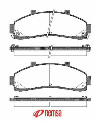 Metzger 1170737 Brake Pad Set, disc brake 1170737