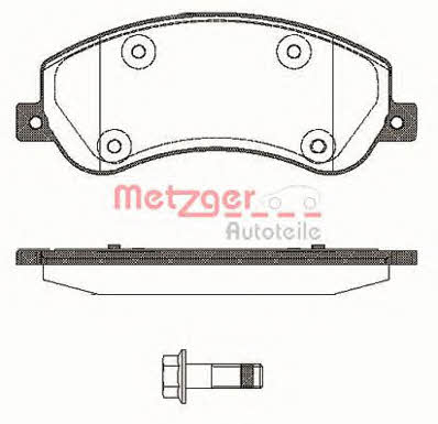 Metzger 1170774 Brake Pad Set, disc brake 1170774