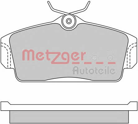 Metzger 1170125 Brake Pad Set, disc brake 1170125