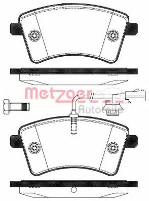 Metzger 1170776 Brake Pad Set, disc brake 1170776