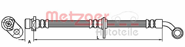 Metzger 4111068 Brake Hose 4111068