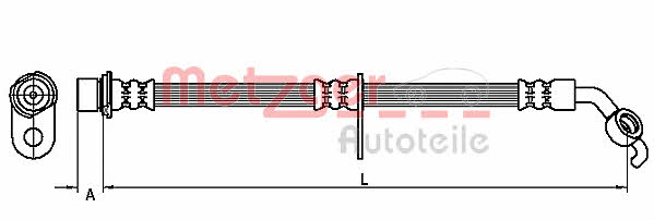 Metzger 4110098 Brake Hose 4110098