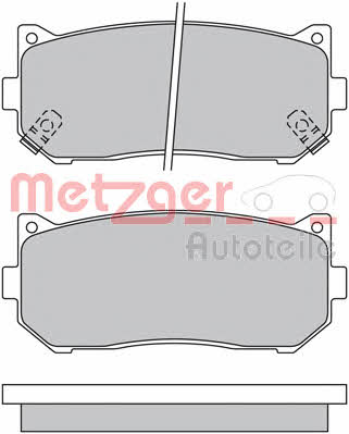 Metzger 1170533 Brake Pad Set, disc brake 1170533