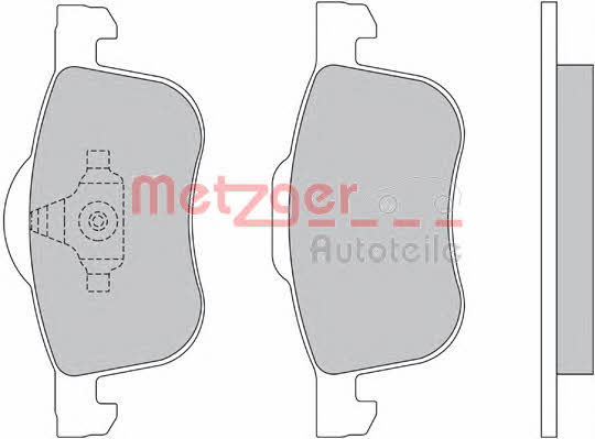 Metzger 1170013 Brake Pad Set, disc brake 1170013