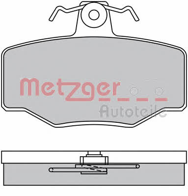Metzger 1170076 Brake Pad Set, disc brake 1170076