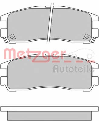 Metzger 1170413 Brake Pad Set, disc brake 1170413