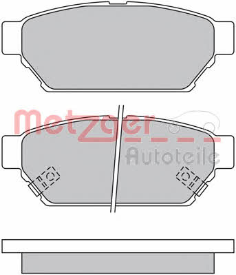 Metzger 1170492 Brake Pad Set, disc brake 1170492