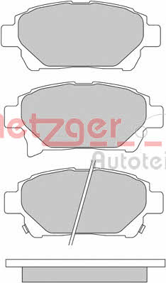 Metzger 1170586 Brake Pad Set, disc brake 1170586