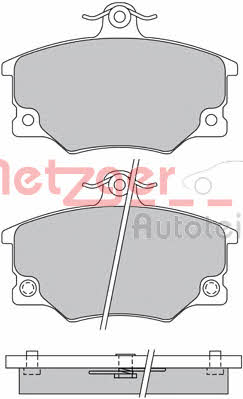 Metzger 1170513 Brake Pad Set, disc brake 1170513