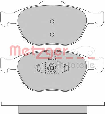 Metzger 1170241 Brake Pad Set, disc brake 1170241