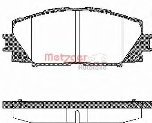 Metzger 1170772 Brake Pad Set, disc brake 1170772