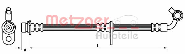 Metzger 4111081 Brake Hose 4111081