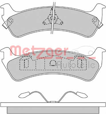 Metzger 1170434 Brake Pad Set, disc brake 1170434