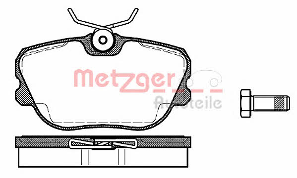 Metzger 1170722 Brake Pad Set, disc brake 1170722