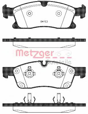 Metzger 1170785 Brake Pad Set, disc brake 1170785