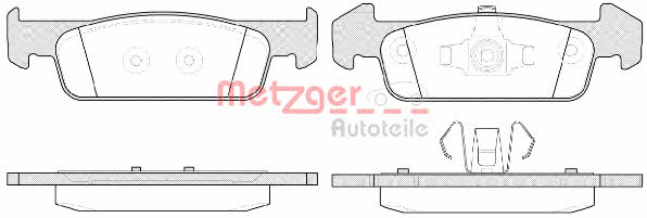 Metzger 1170791 Brake Pad Set, disc brake 1170791