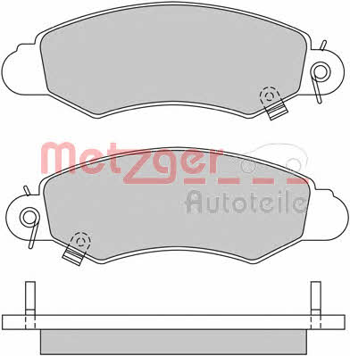 Metzger 1170457 Brake Pad Set, disc brake 1170457