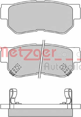 Metzger 1170119 Brake Pad Set, disc brake 1170119