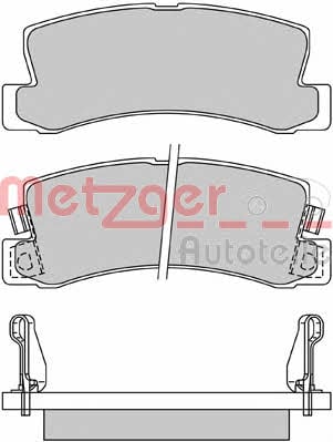 Metzger 1170277 Brake Pad Set, disc brake 1170277