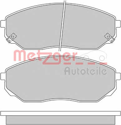 Metzger 1170297 Brake Pad Set, disc brake 1170297