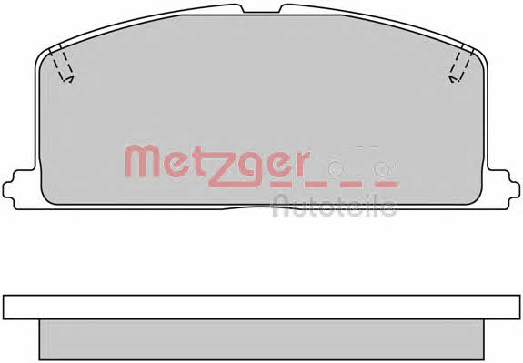Metzger 1170327 Brake Pad Set, disc brake 1170327