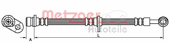 Metzger 4115190 Brake Hose 4115190