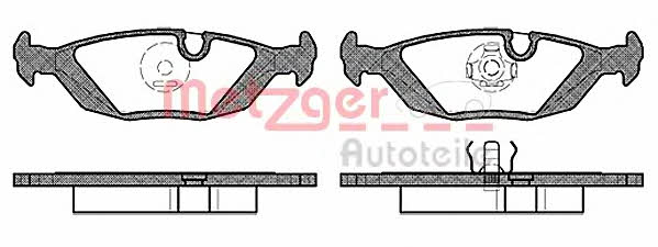 Metzger 1170711 Brake Pad Set, disc brake 1170711