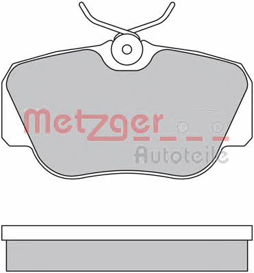 Metzger 1170266 Brake Pad Set, disc brake 1170266